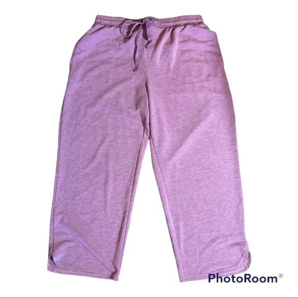 Natori wide leg cropped lounge pants xs
